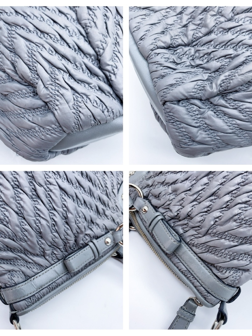 Coach 70th Anniversary Quilted Madison Quilted Chevron Nylon Lindsey Satchel. - Picture 5 of 13